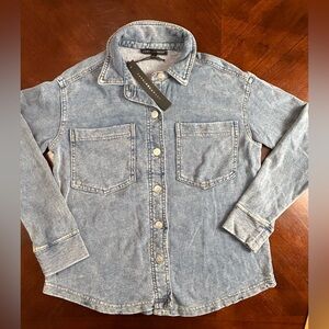 Jane and Delancey Light Blue Denim Top